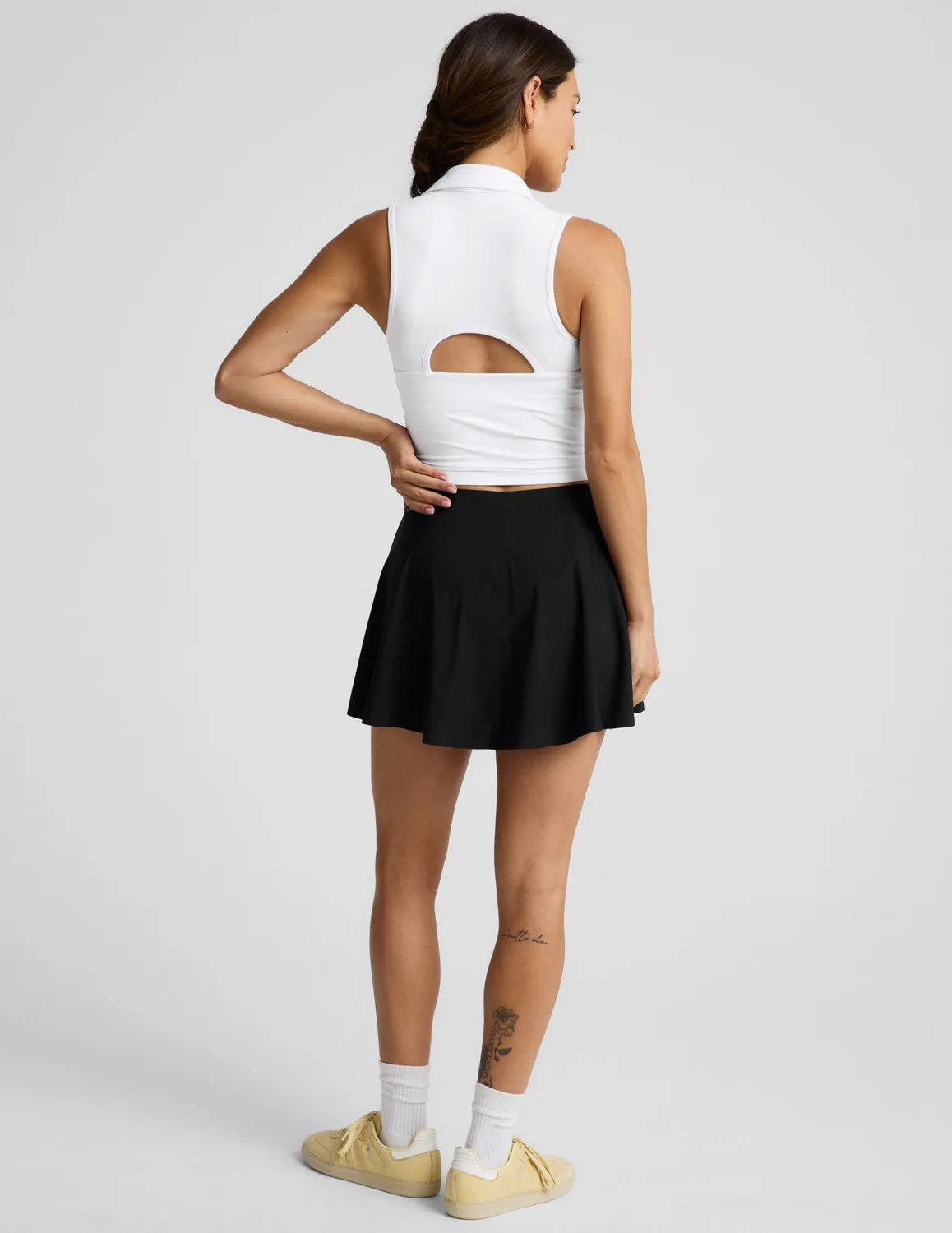 Beyond Yoga You're A Force tenniskjol svart med shorts