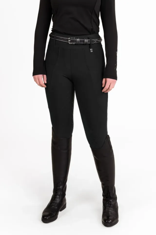 ZacZess London Black Hybrid ridleggings YR junior