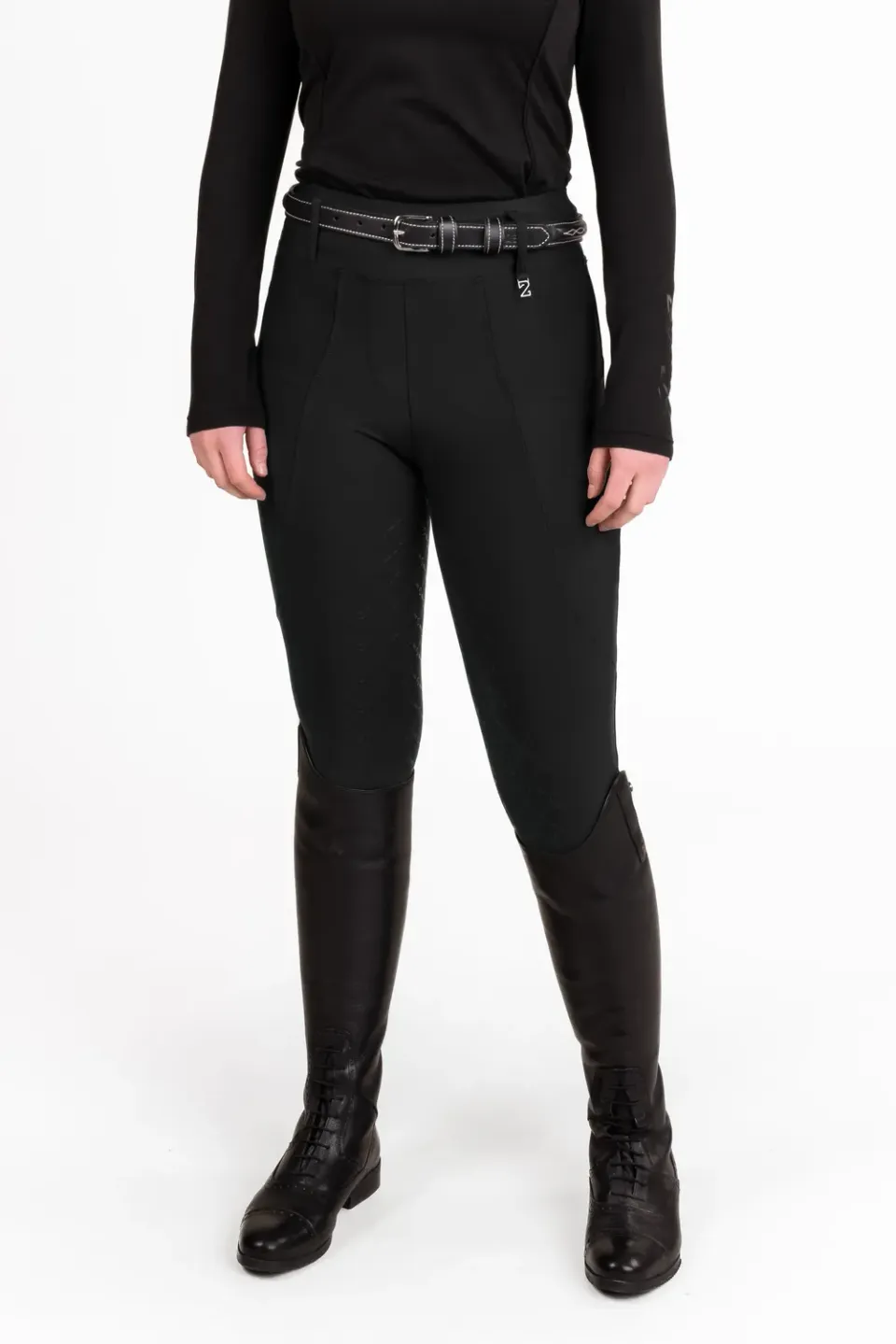 ZacZess London Black Hybrid ridleggings YR junior