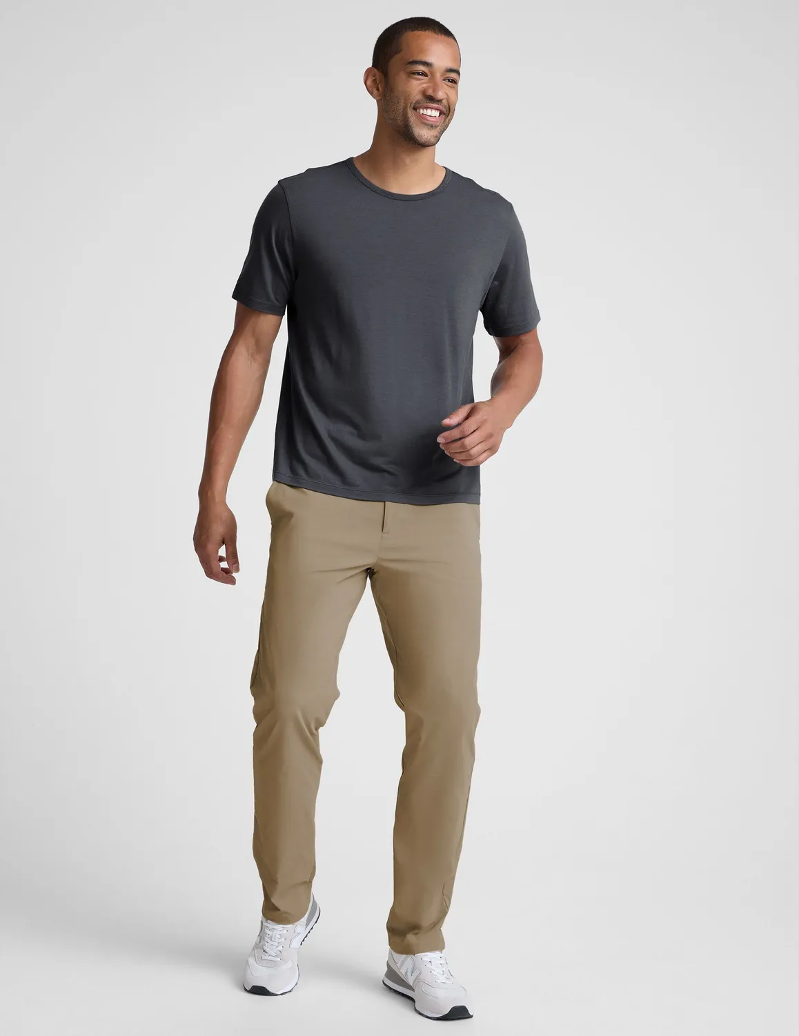 Beyond Yoga Merino Wool Crew t-shirt Obsidian Slate andas