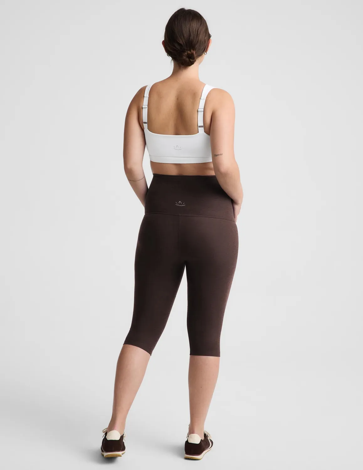 Beyond Yoga Spacedye gravidleggings pedal pusher brunmelerad