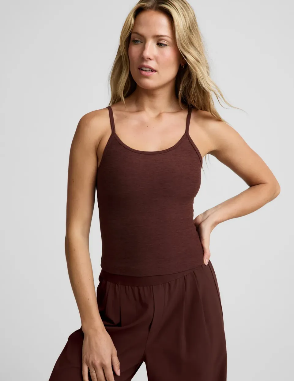 Beyond Yoga Spacedye Forever linne Iced Mocha mjuk