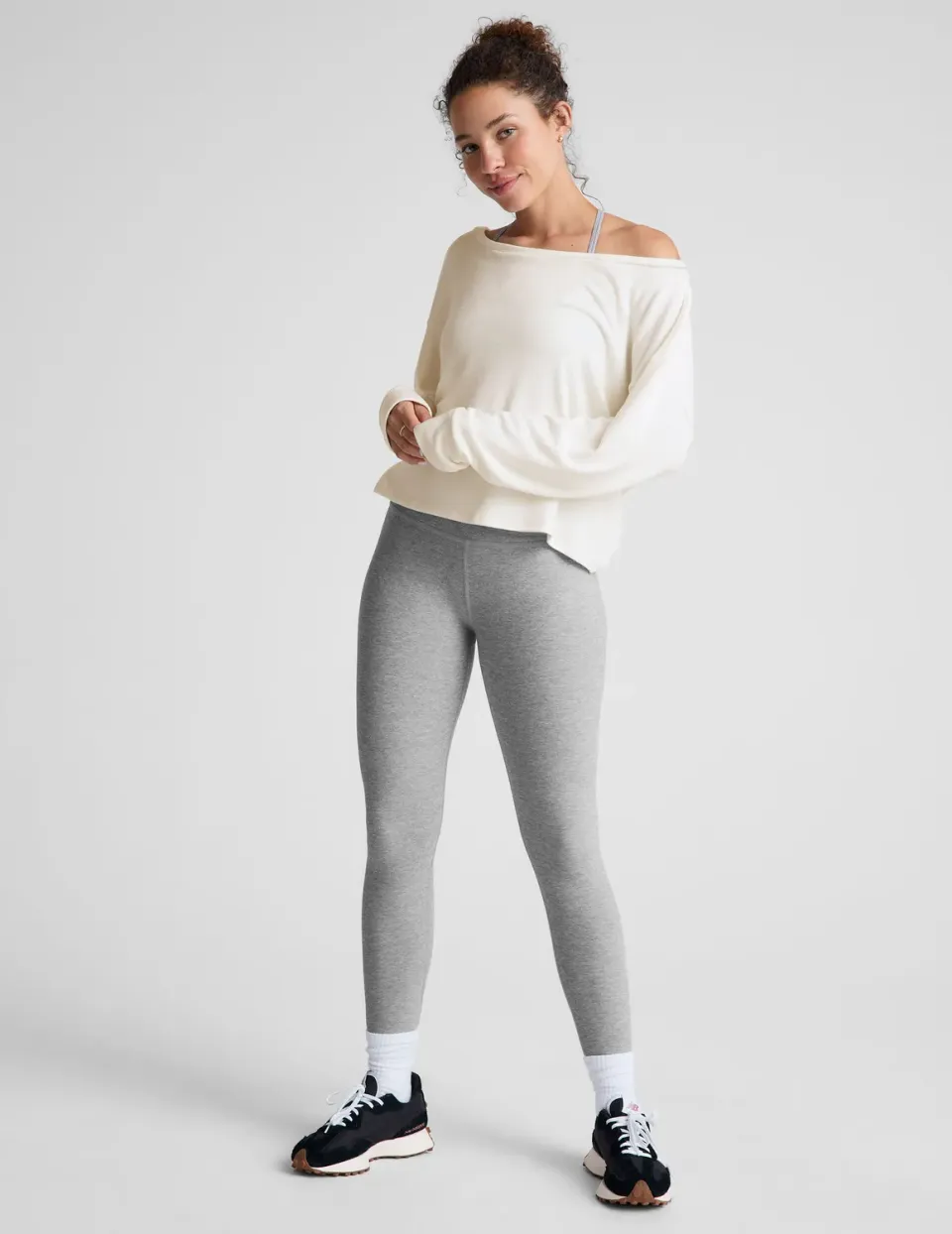Beyond Yoga Spacedye At Your Leisure High Waisted Midi Legging tights grå