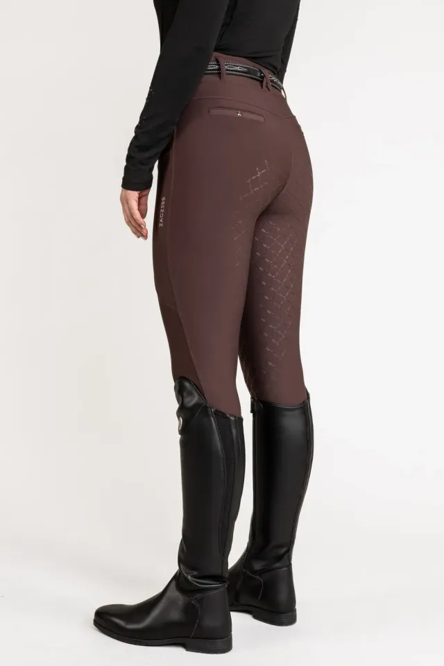 ZacZess London Hybrid ridleggings nougat hög midja