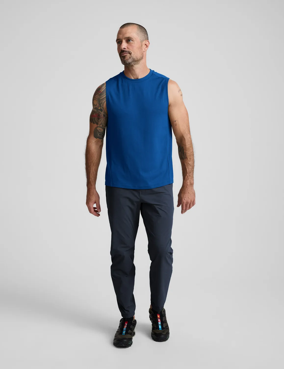 Beyond Yoga All In Active Tank linne horizon cobalt slim