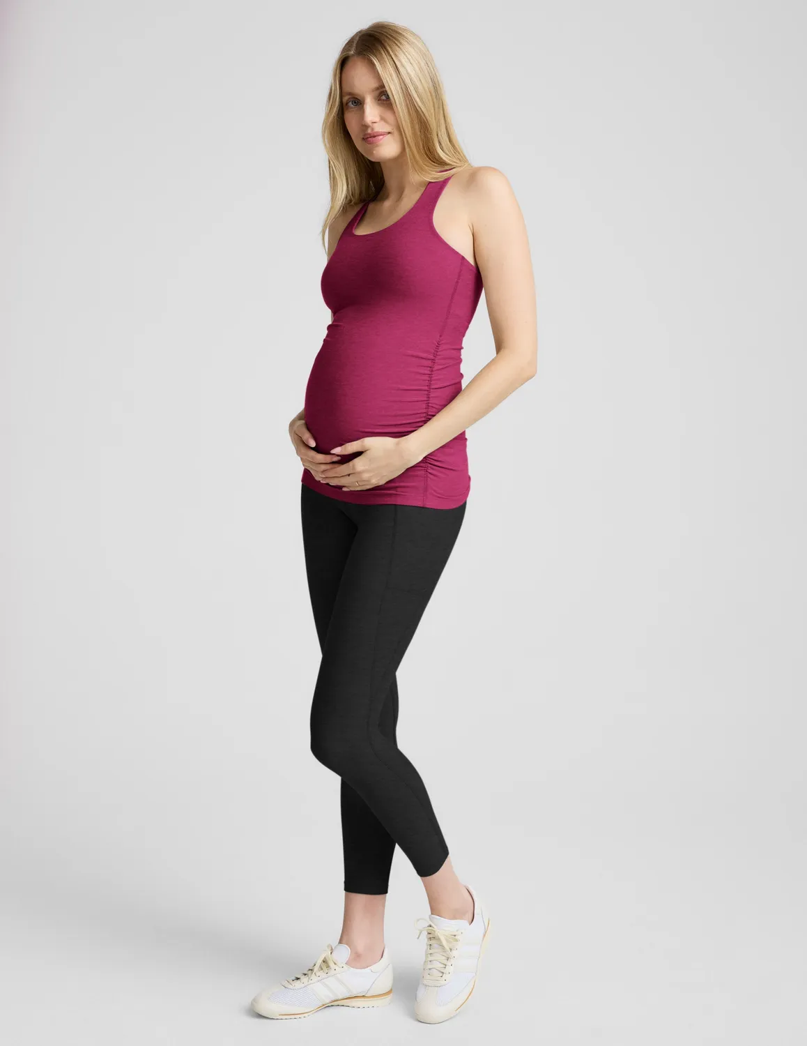 Beyond Yoga Spacedye Bases Covered mammalinne Sangria Heather med BH