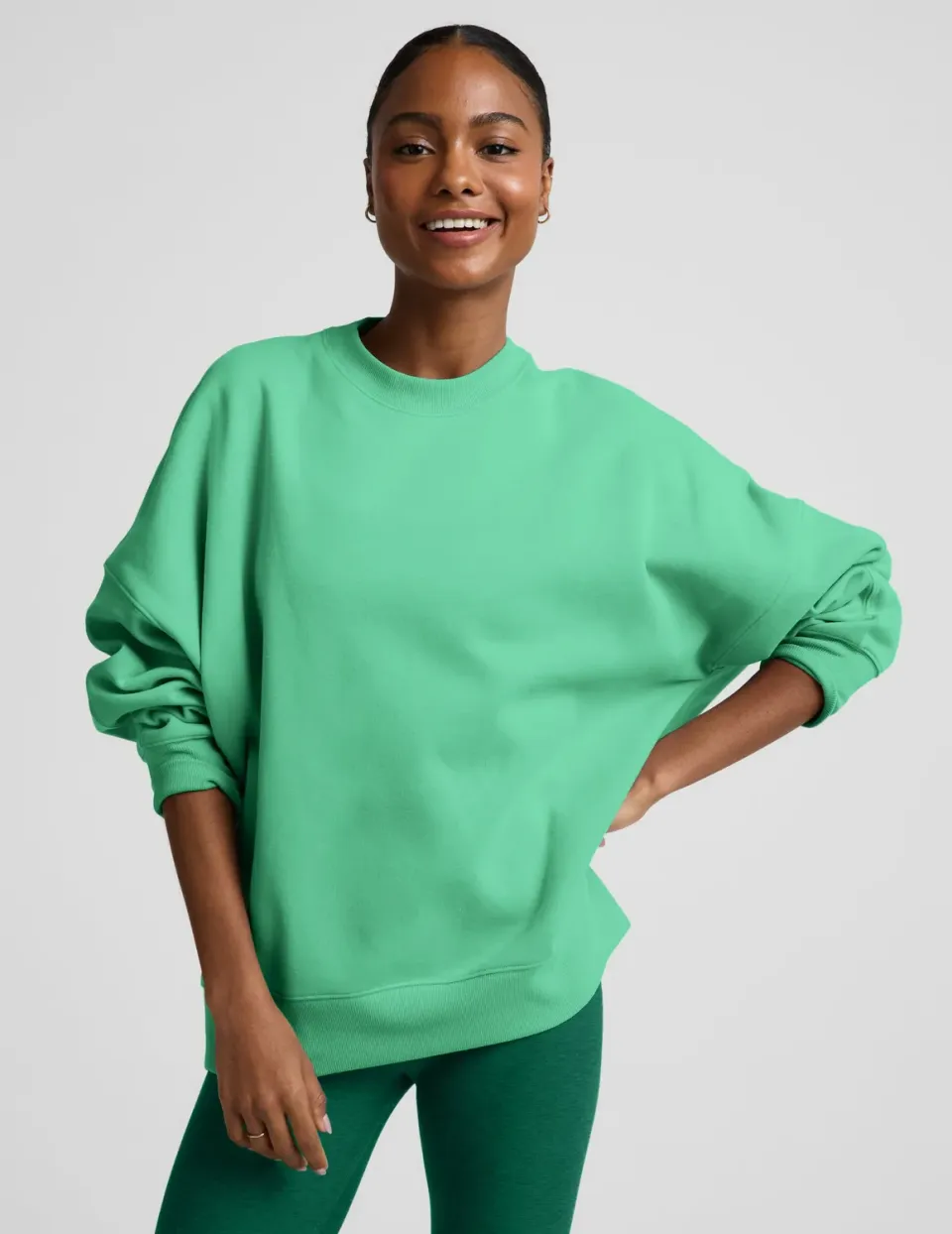 Beyond Yoga LuxeFleece 2.0 Oversized sweatshirt Jade Pool