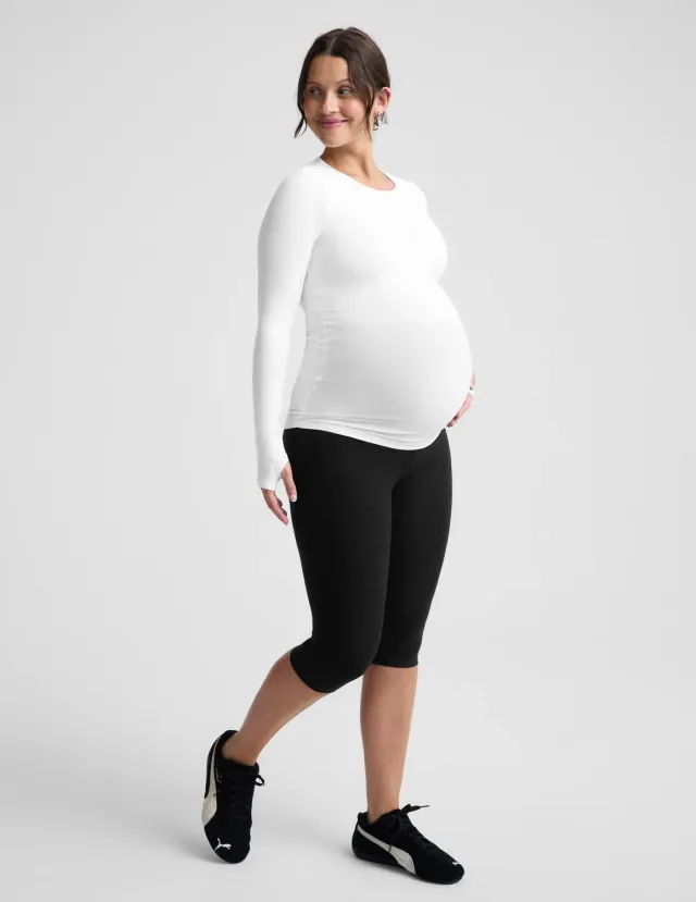 Beyond Yoga Spacedye Maternity Pedal Pusher leggings darkest night gravid