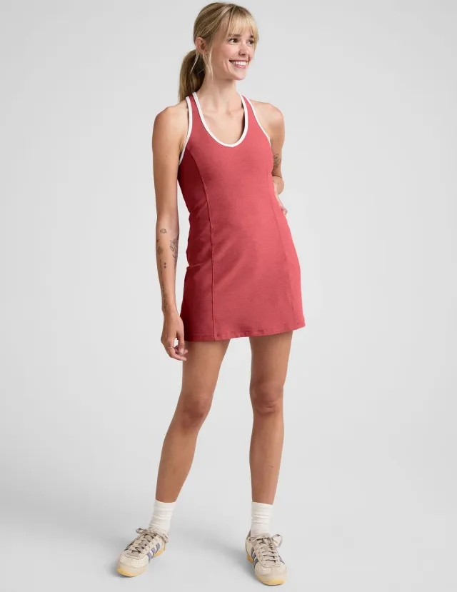 Beyond Yoga Spacedye Starting Line Dress mini-träningsklänning Faded Rose