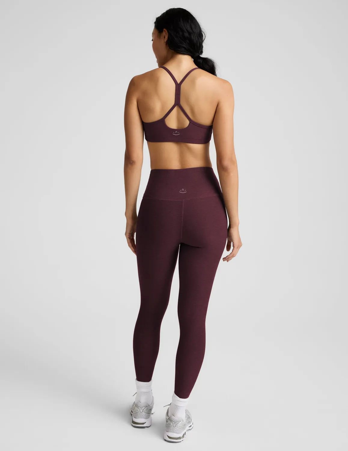 Beyond Yoga Spacedye Caught In The Midi High Waisted leggings cabernet heather