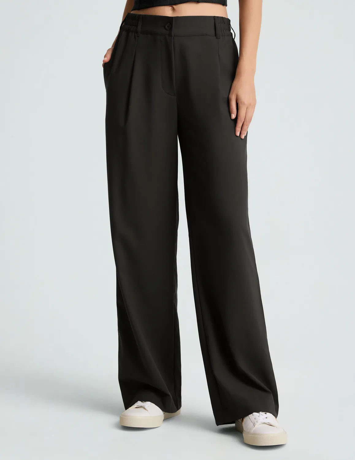 Beyond Yoga Status Wide Leg Trouser 29 byxor svart vida