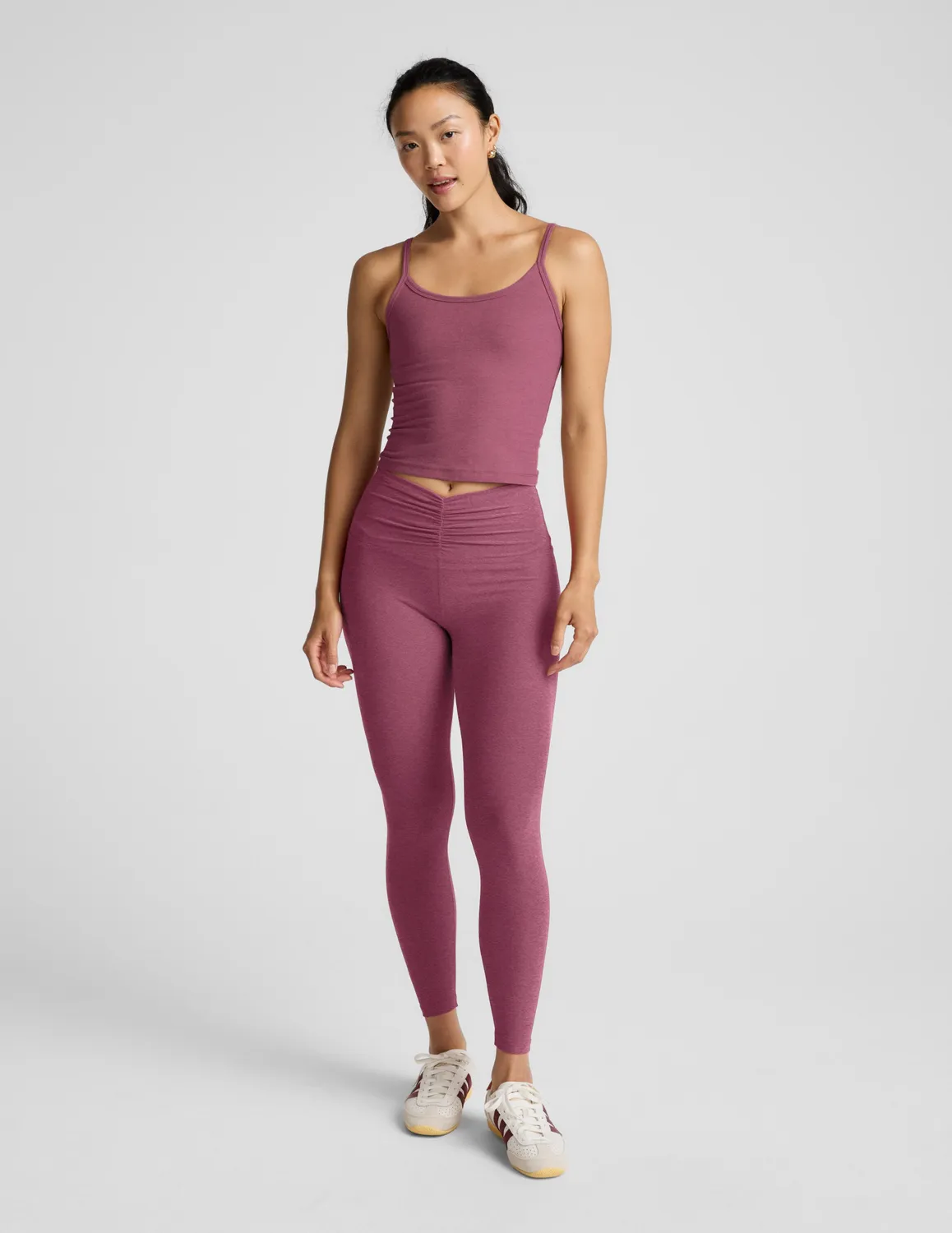 Beyond Yoga Spacedye Forever linne Smooth Mauve tunn