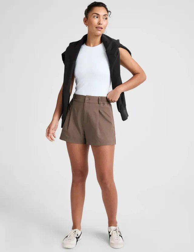 Beyond Yoga Status shorts Khaki skäddarsydd stretch