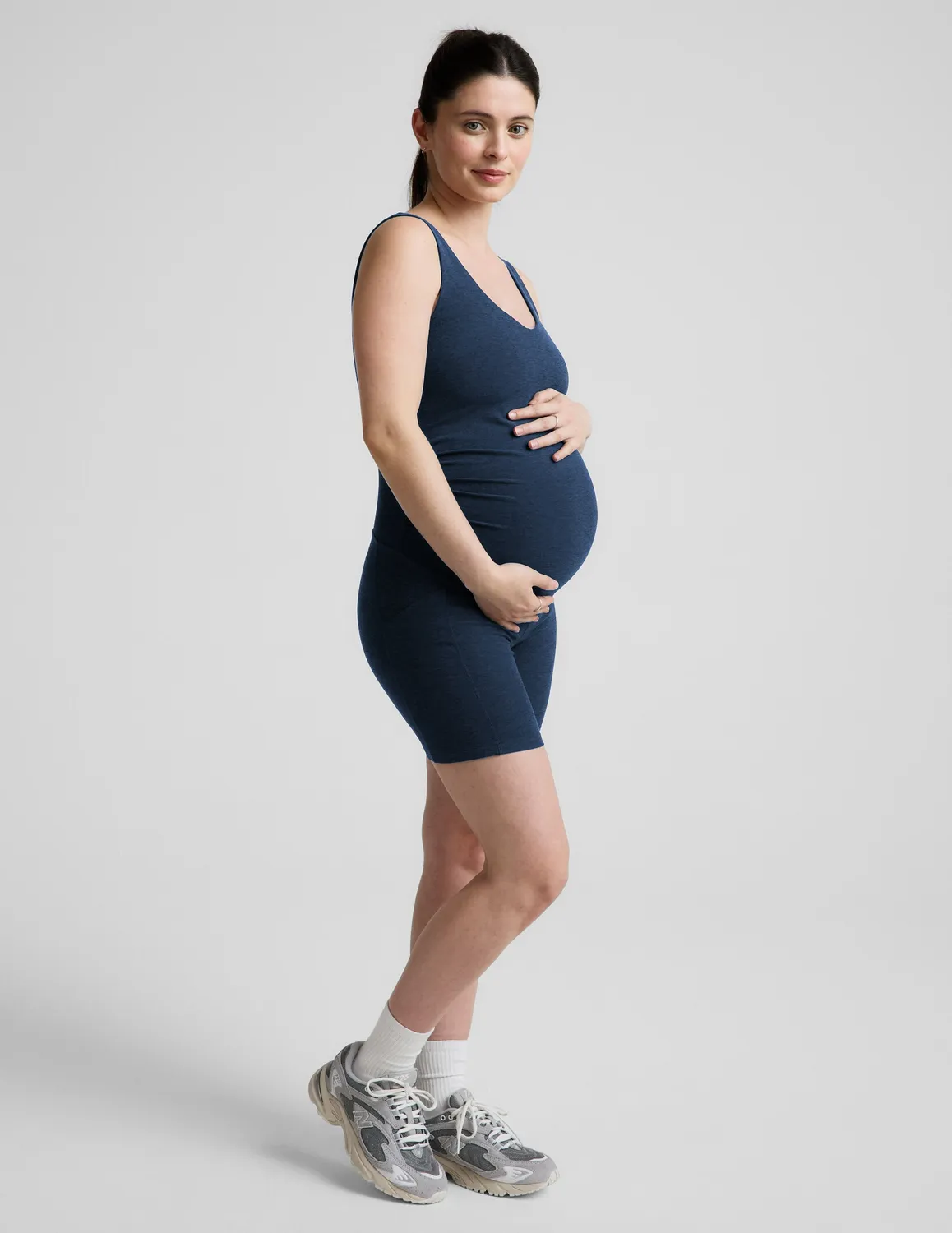 Beyond Yoga Spacedye Movin Mama gravidjumpsuit Nocturnal Navy