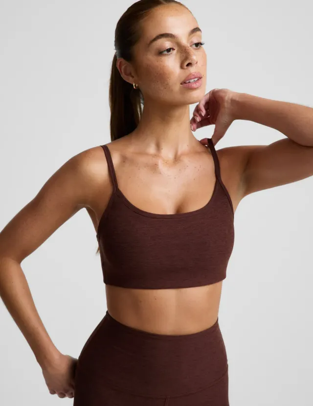 Beyond Yoga Spacedye Forever Bra sport-bh Iced Mocha Heather stöd