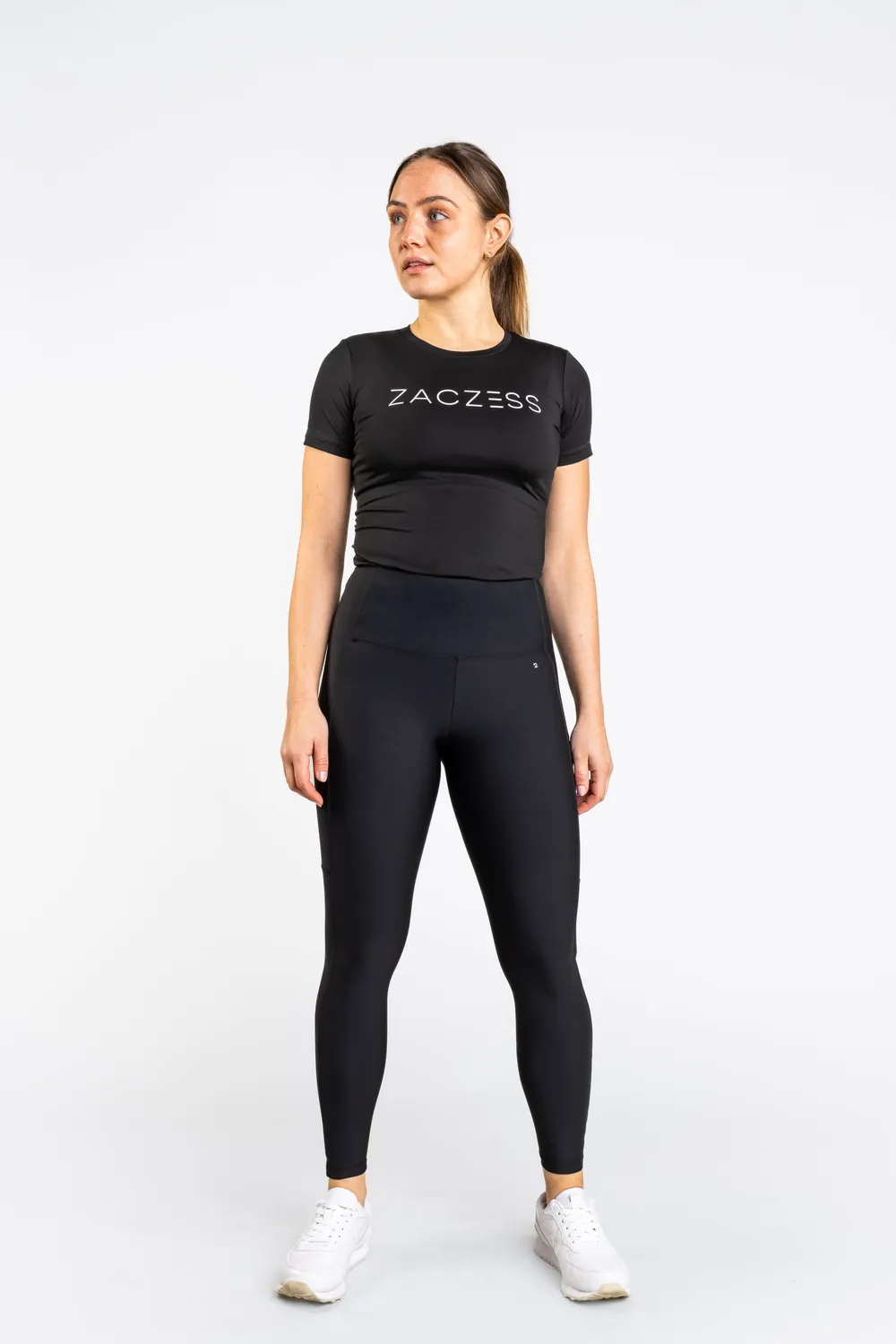 ZacZess Workout Leggings träningstights svart XS hög midja