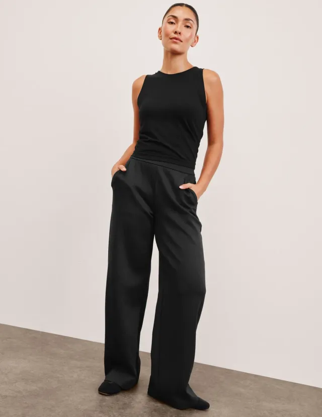 Beyond Yoga In The Flow vida byxor Black med fickor
