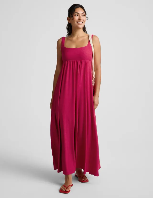 Beyond Yoga Featherweight Endless Summer maxiklänning hallonröd lätt