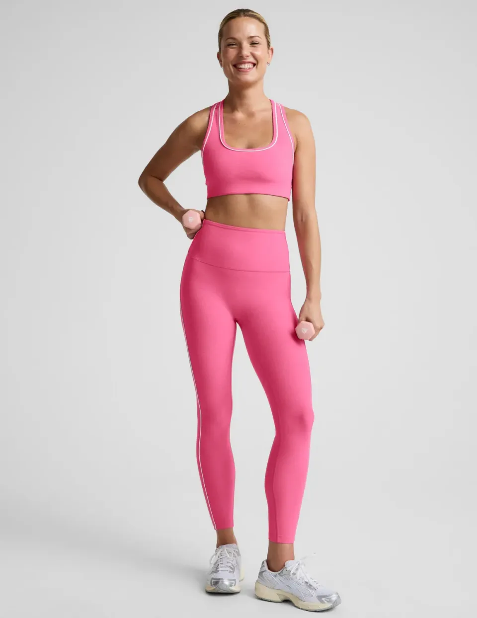 Beyond Yoga Spacedye Streamline Midi Legging tights Luscious Pink Heather