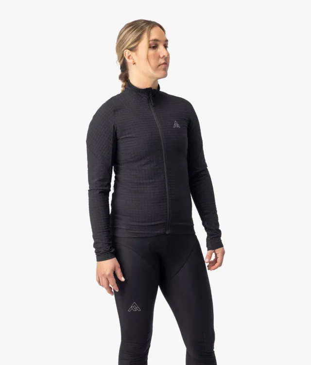 7MESH Seton Long Sleeve cykeltröja svart termisk