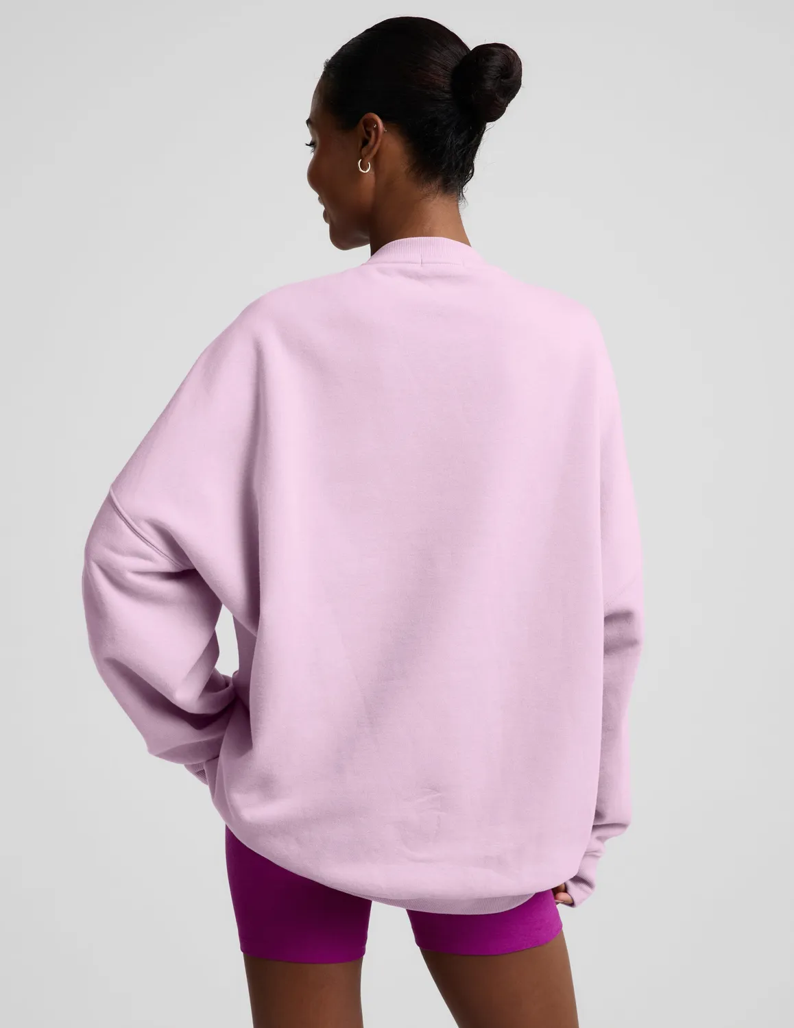 Beyond Yoga LuxeFleece 2.0 Oversized Crewneck sweatshirt Lavender Cream