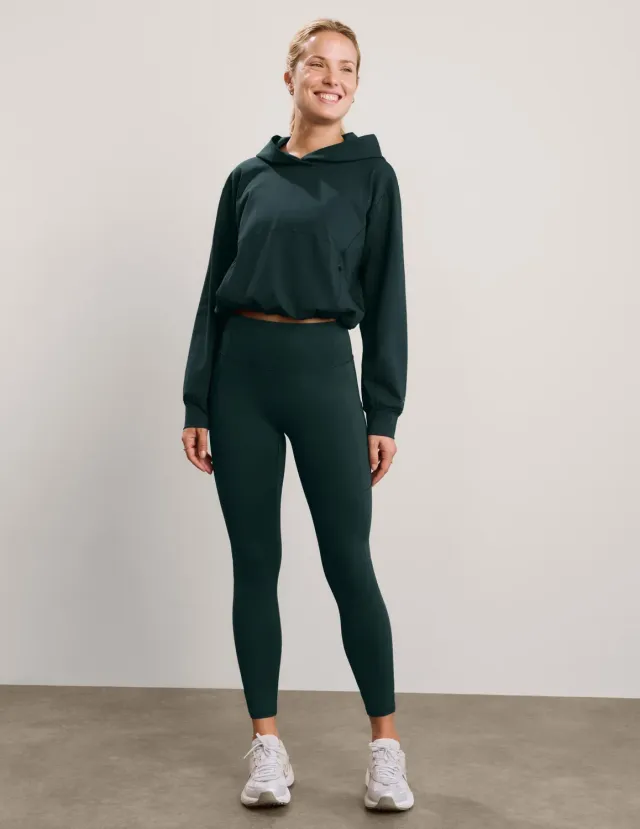 Beyond Yoga Pacer Fleece-Backed Pocket leggings Dark Ivy fodrade