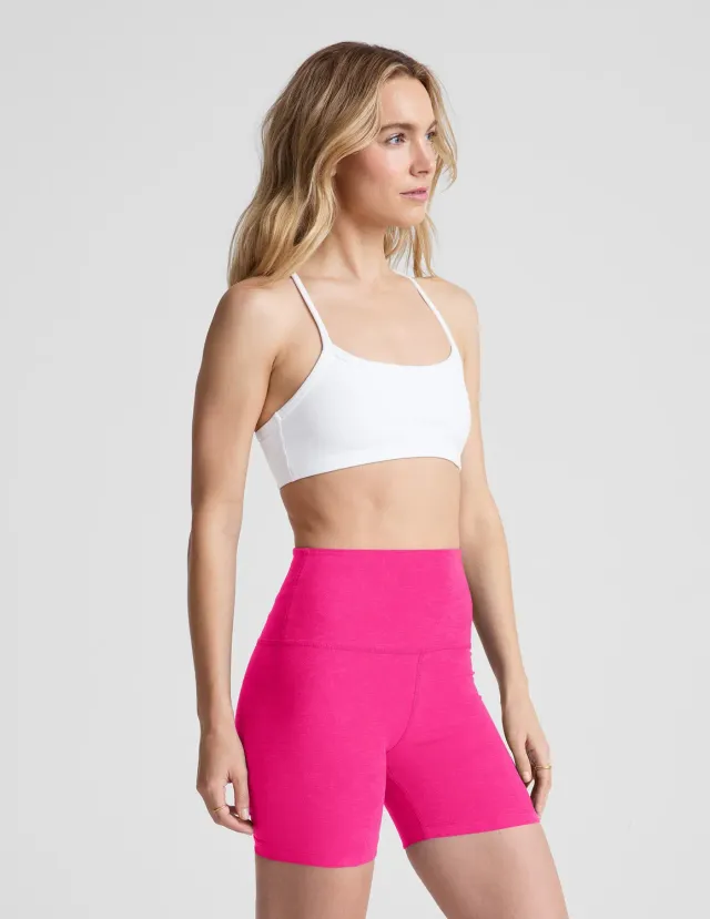Beyond Yoga Spacedye Keep Pace 5" cykelshorts Pink Glow Heather