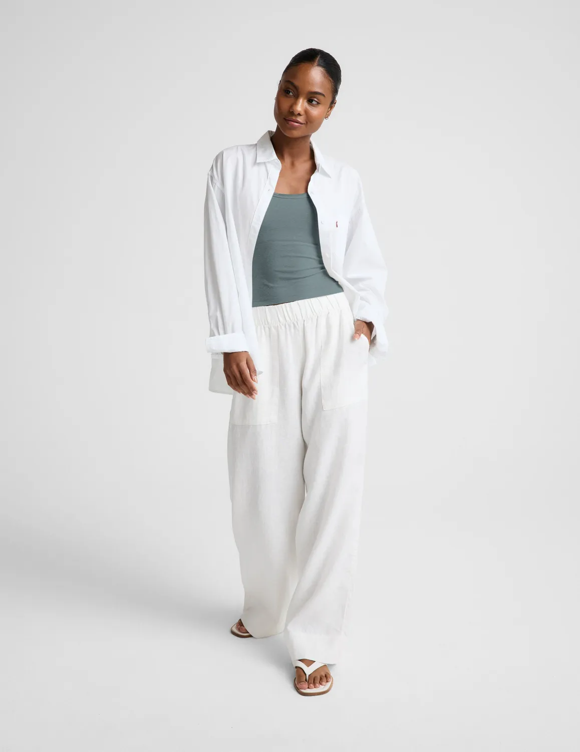 Beyond Yoga Spacedye Forever Tank linne Storm Heather med bh