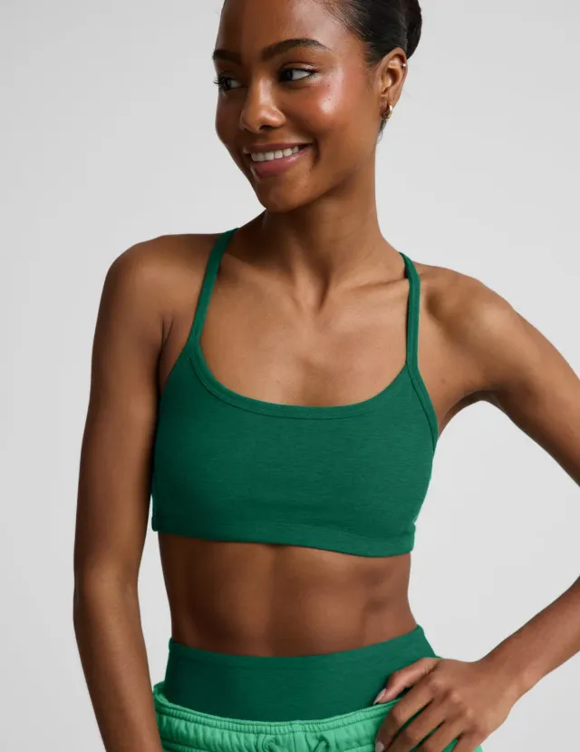 Beyond Yoga Spacedye Slim Racerback Bra bh Legacy Pine Heather mellanstöd