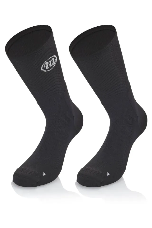 MB Wear Padel Pro Black padelstrumpor svart stabil