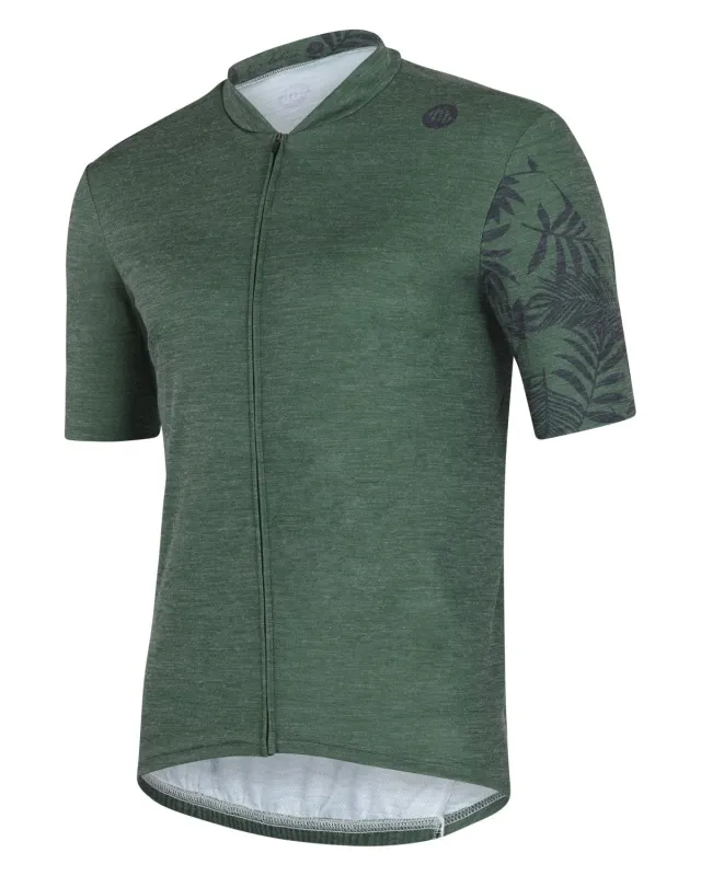 MB Wear Gravel Nature Green Leaf cykeltröja kort ärm