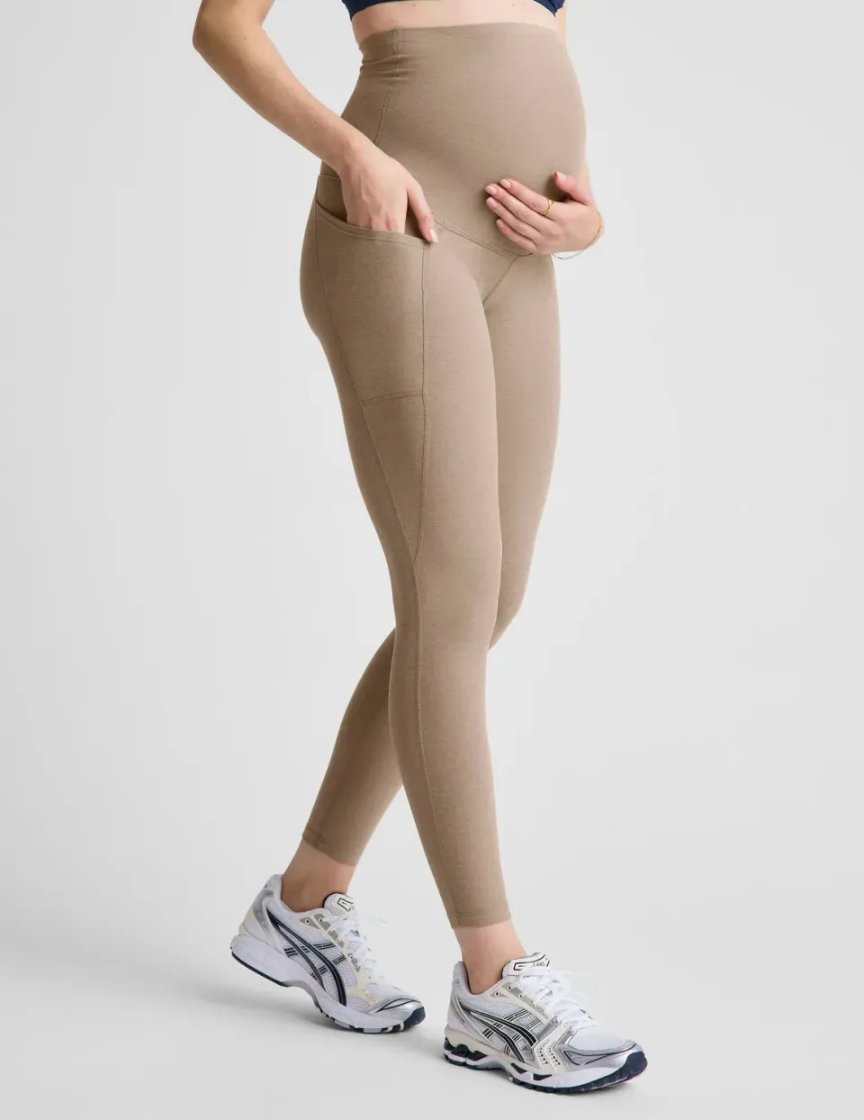 Beyond Yoga Spacedye Love the Bump Pocket Midi leggings beige