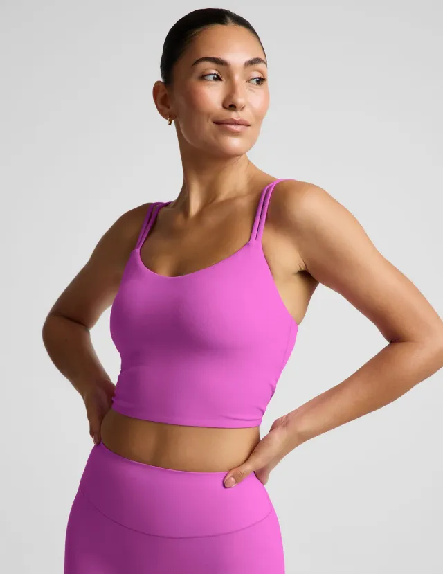 Beyond Yoga glowzone Strappy Cropped Tank croplinne Electric Fuchsia