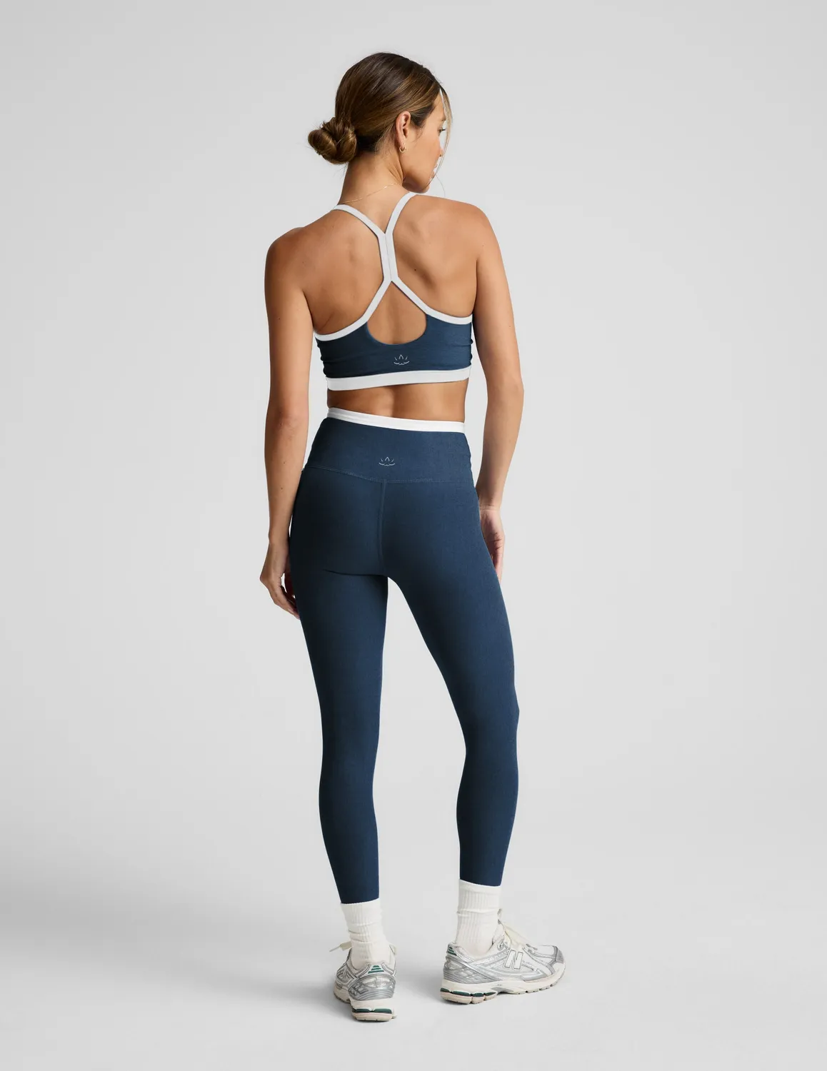 Beyond Yoga Spacedye Outlines High Waisted Midi tights marinblå