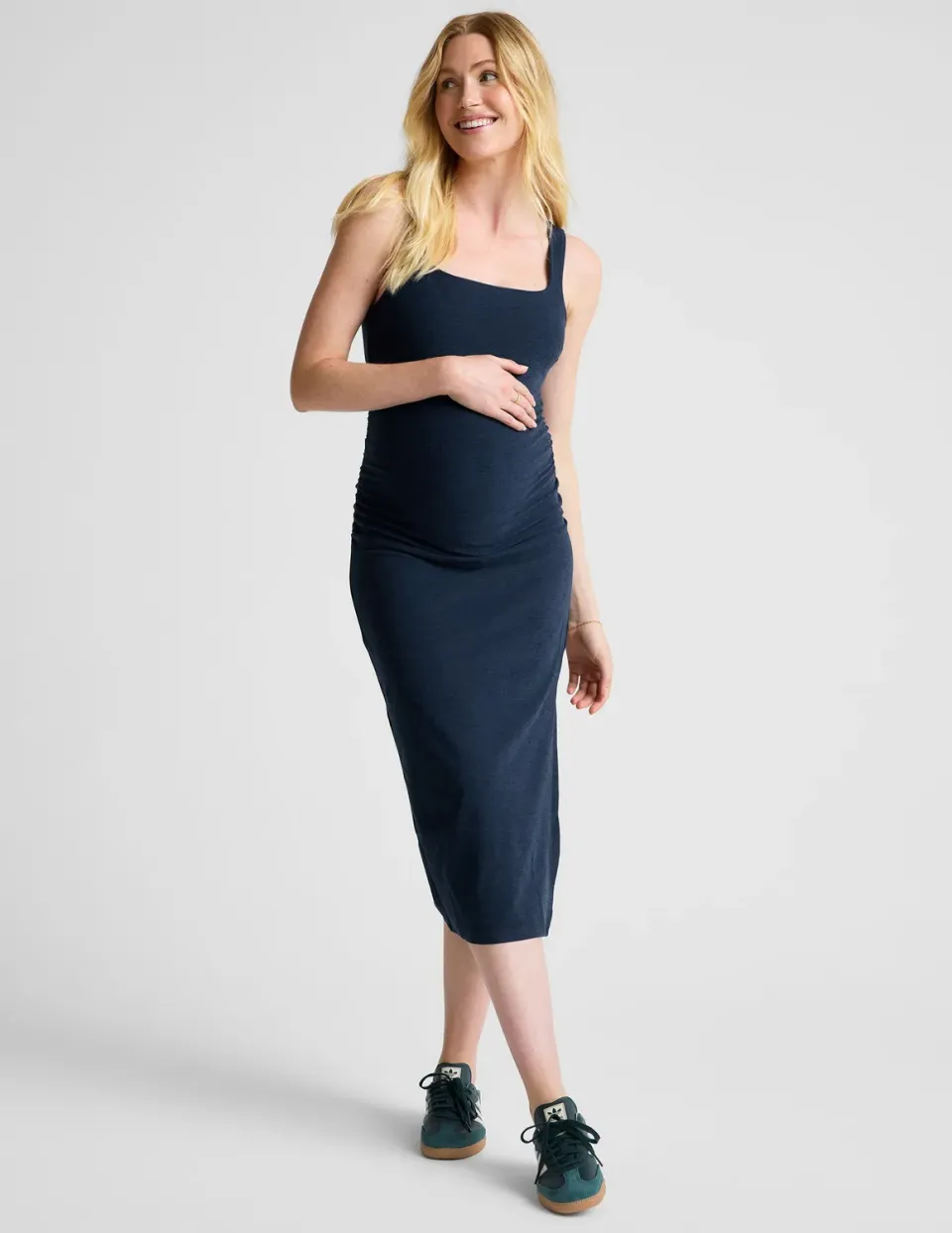 Beyond Yoga Spacedye Icon mammaklänning Nocturnal Navy midi