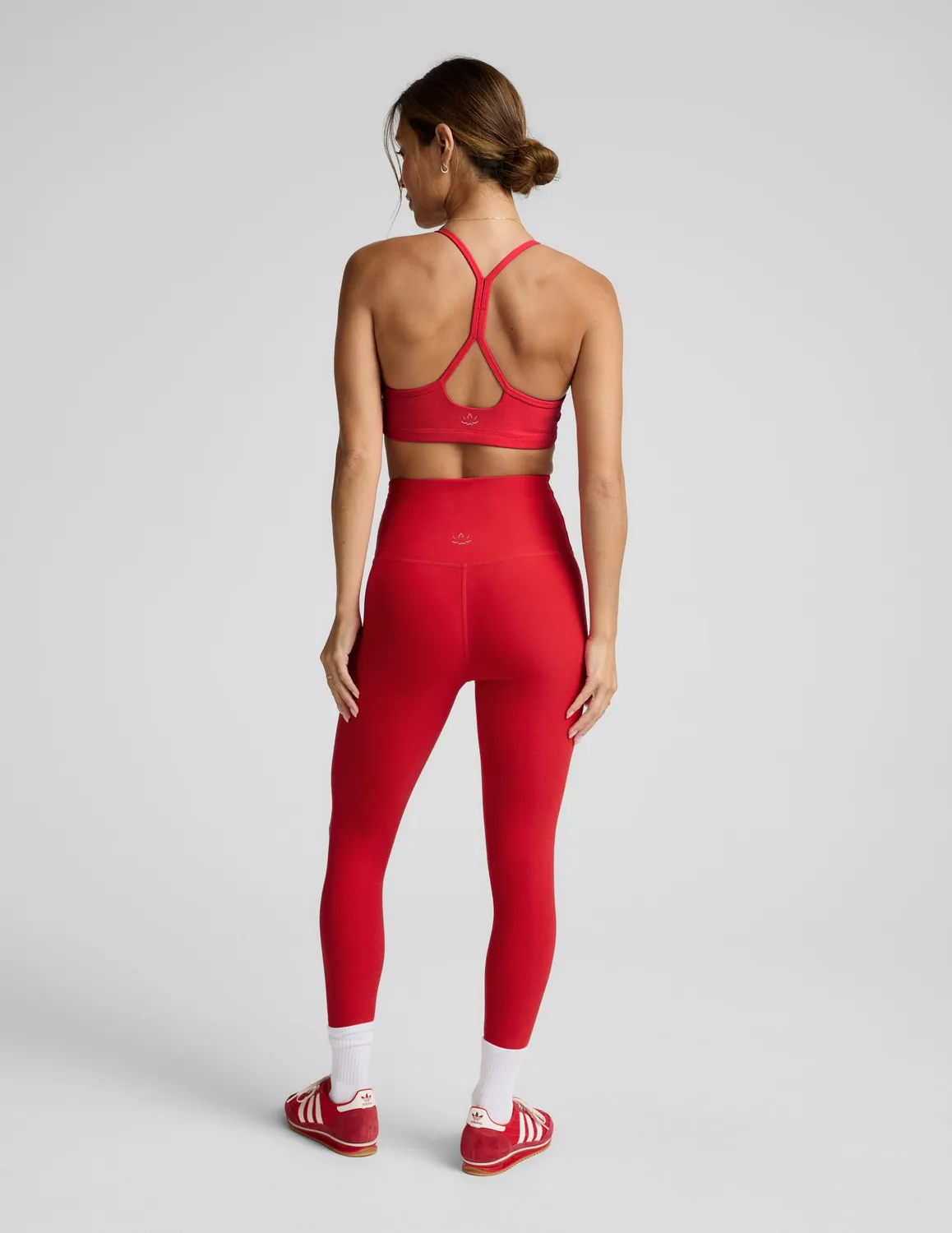 Beyond Yoga Spacedye Caught In The Midi tights Chili Red Heather hög midja