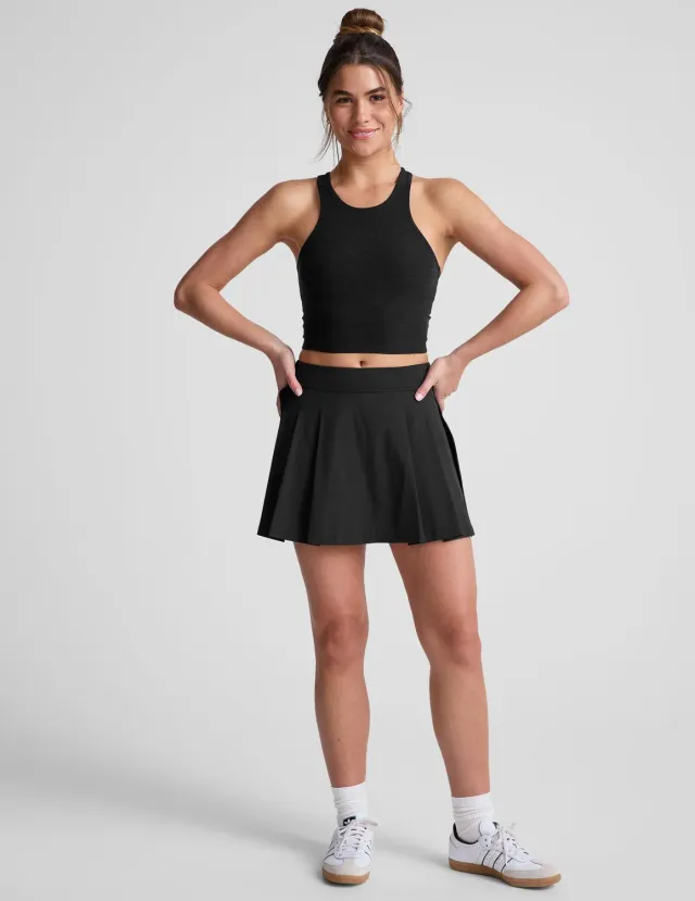 Beyond Yoga Score Pleated Skirt tenniskjol true black shorts