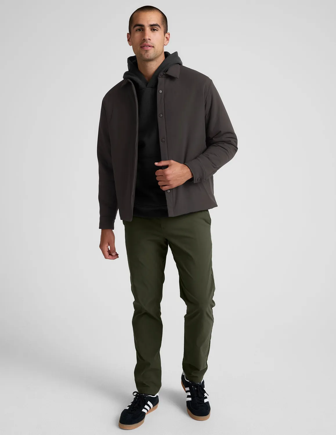 Beyond Yoga In Flight Insulated skjortjacka Black Ash vadderad
