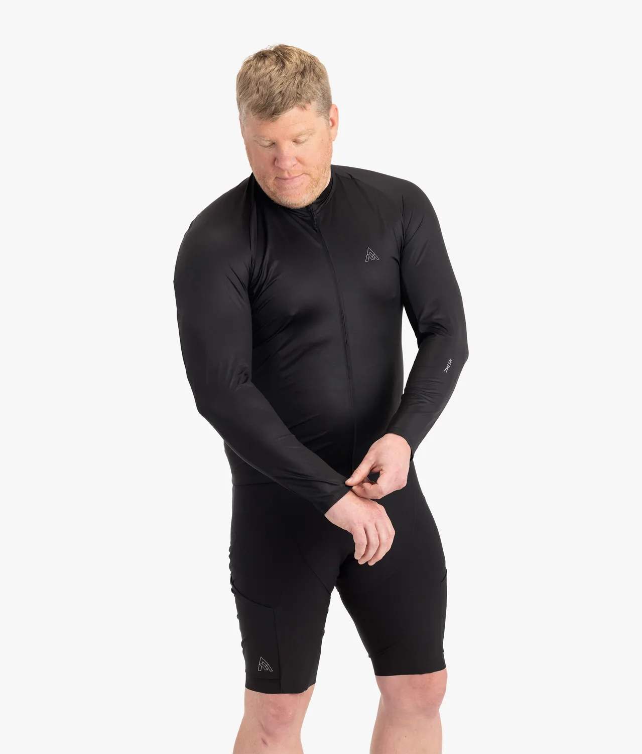 7MESH Atlas Long Sleeve cykeltröja herr svart långärmad