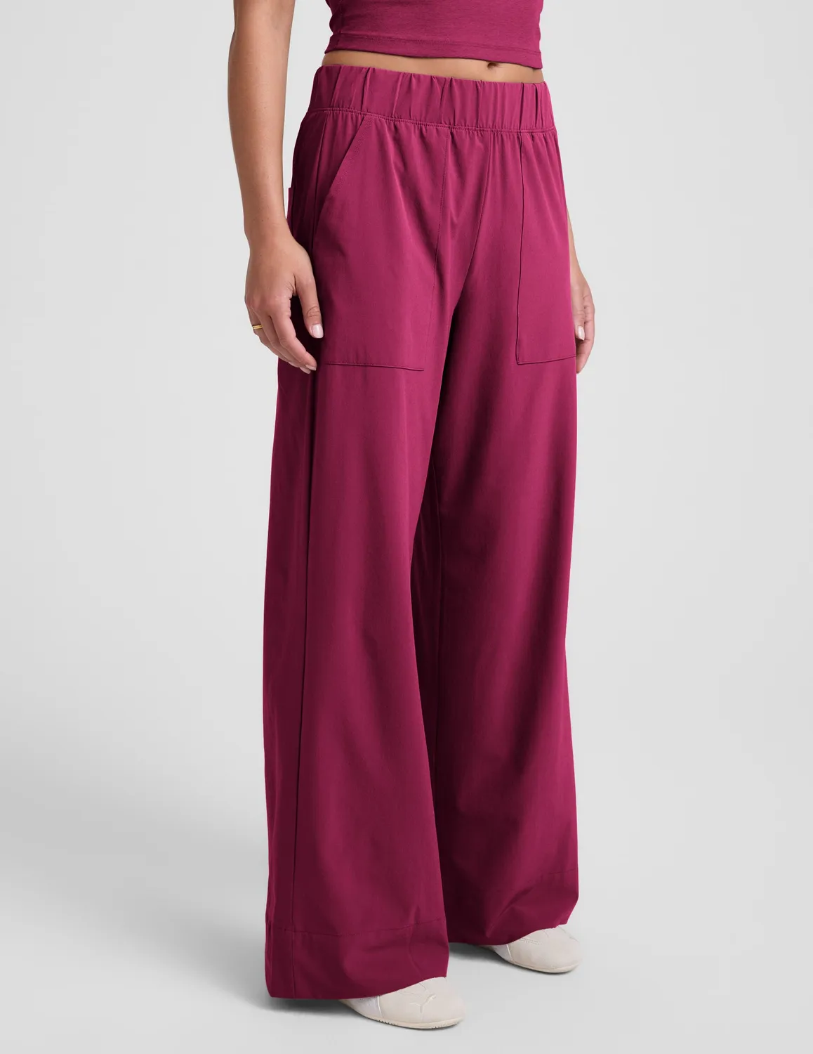 Beyond Yoga Easy Wide Leg Pant 29" byxor Sangria vida