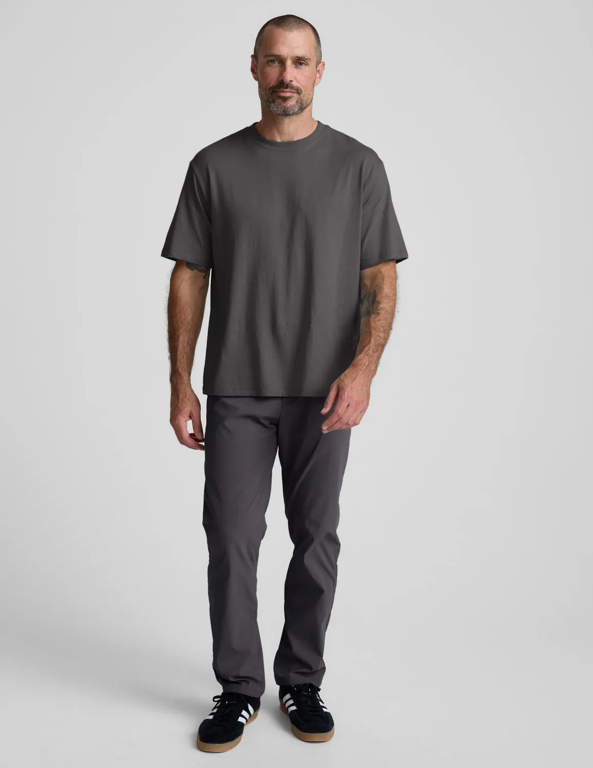 Beyond Yoga SoftKnit Cotton Tee t-shirt Black Ash bomull