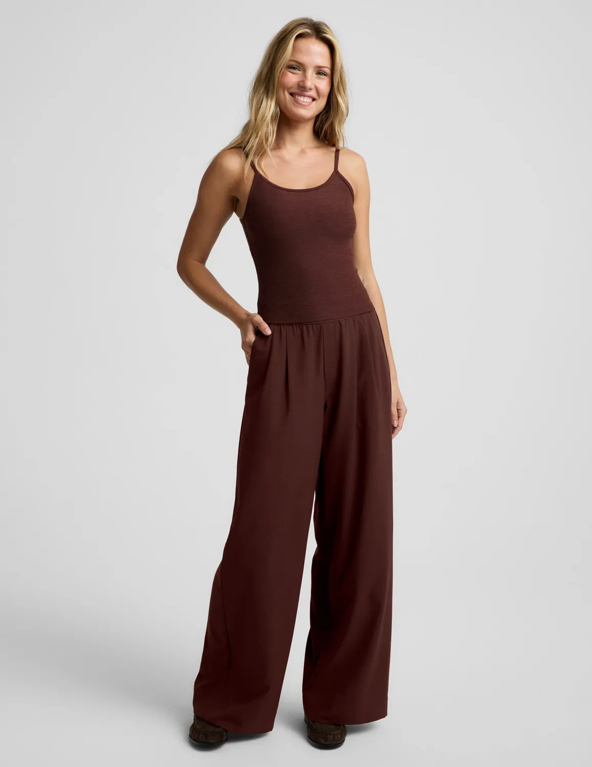 Beyond Yoga Spacedye Forever linne Iced Mocha mjuk