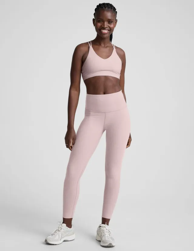 Beyond Yoga Spacedye Caught In The Midi träningstights Pale Pink Heather hög midja