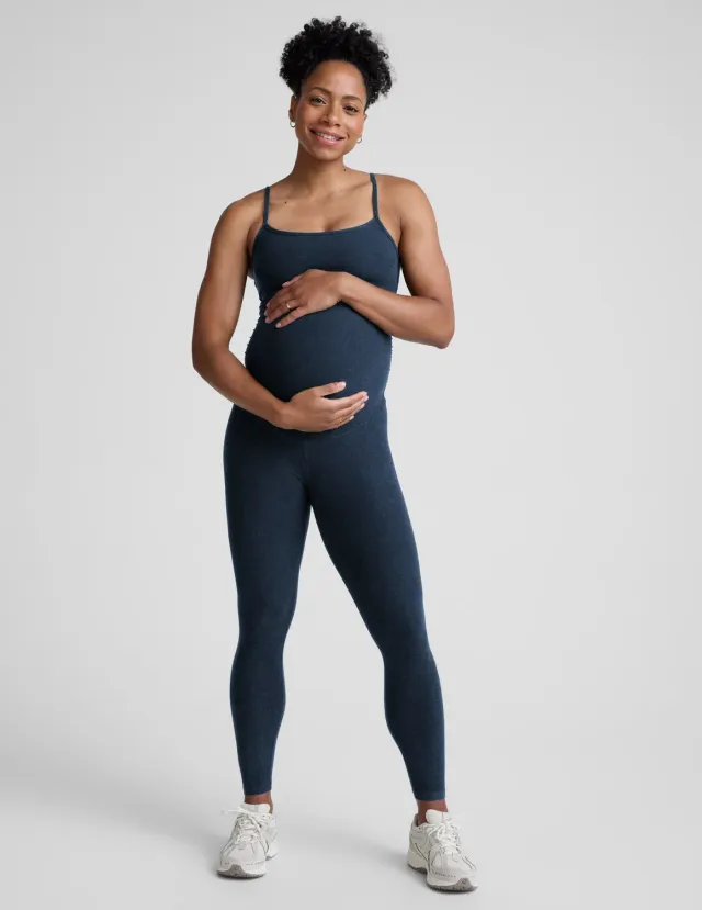 Beyond Yoga Spacedye Uplevel gravidjumpsuit marinblå mjuk