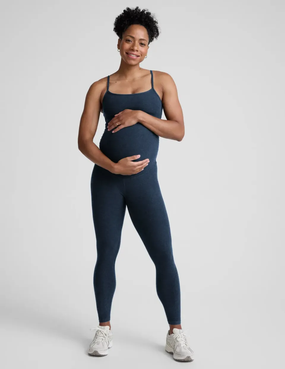 Beyond Yoga Spacedye Uplevel gravidjumpsuit marinblå mjuk