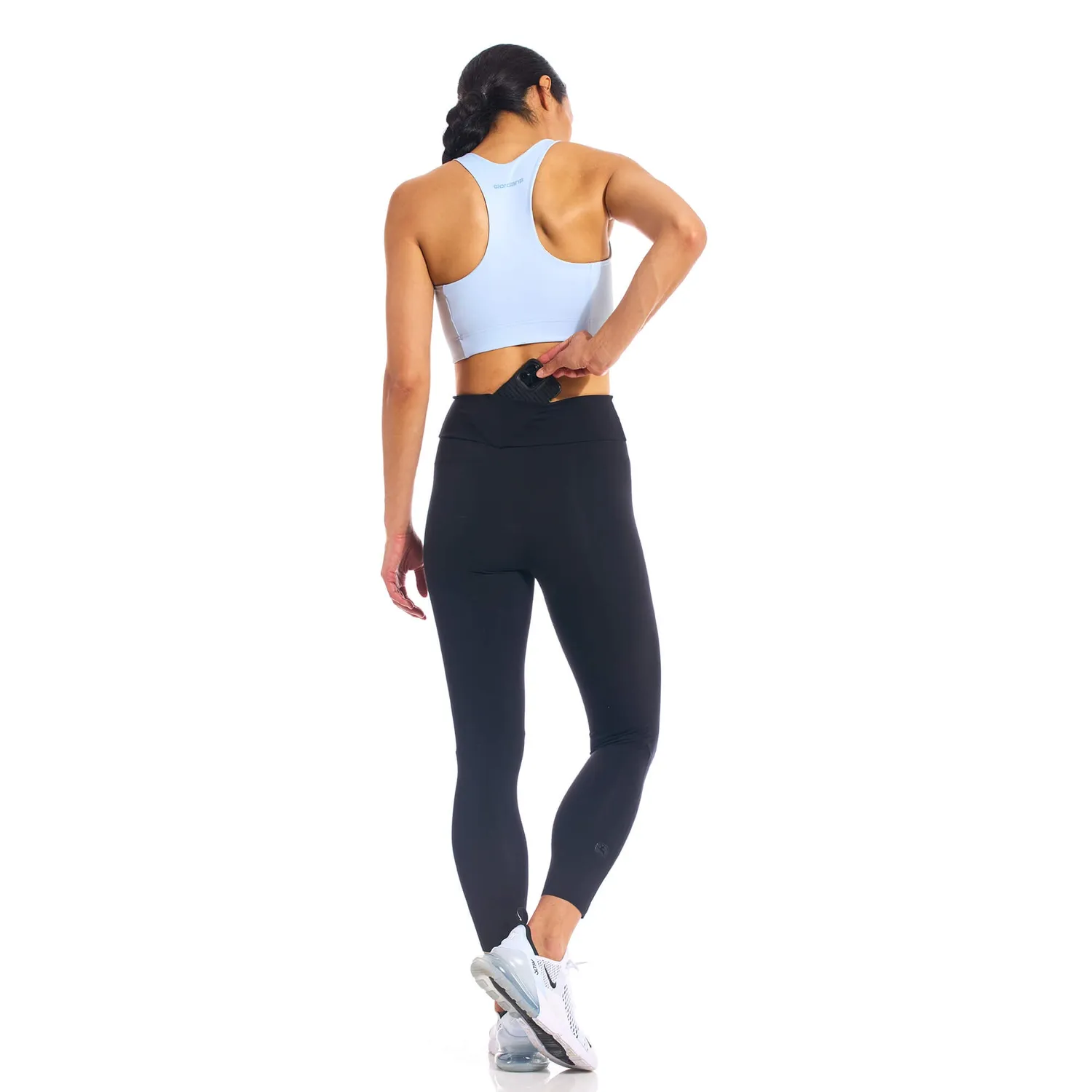 Giordana Activewear 7/8 träningstights svart hög midja