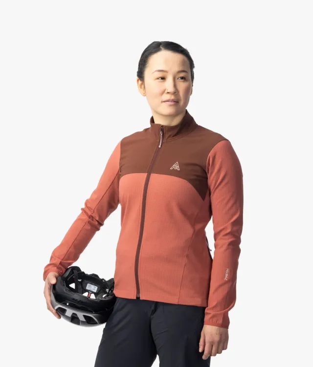 7MESH Spruce cykeljacka dam Black tresäsong