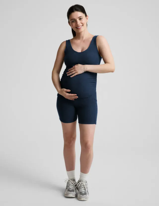 Beyond Yoga Spacedye Movin Mama gravidjumpsuit Nocturnal Navy