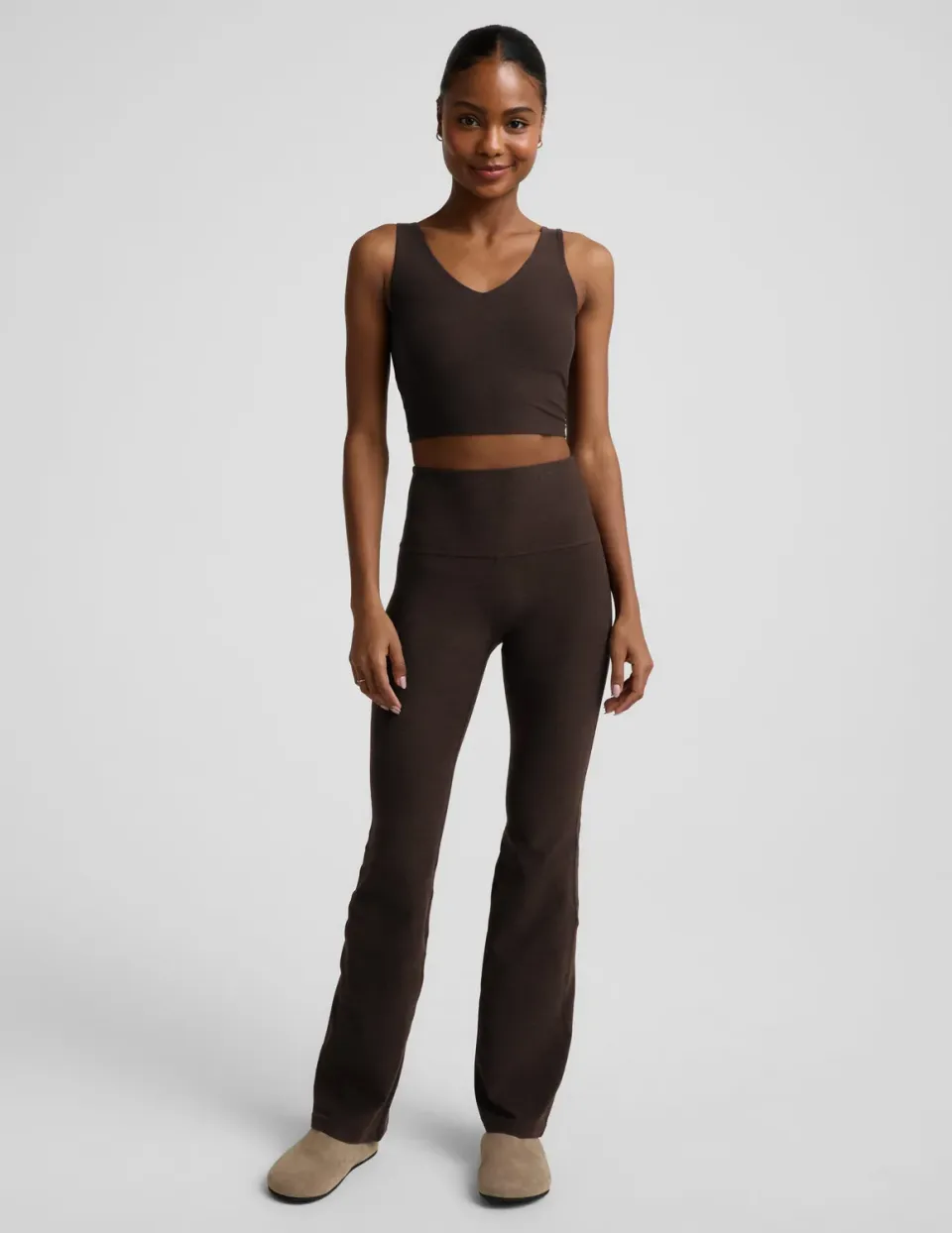 Beyond Yoga Spacedye Practice 31" Bootcut byxor Dark Chocolate