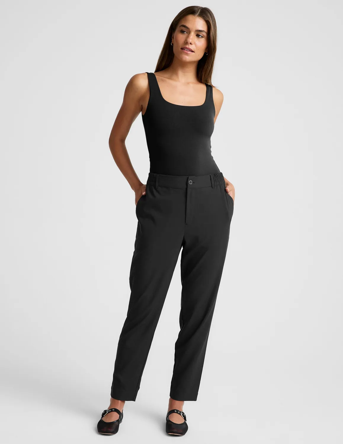 Beyond Yoga Status Tapered Pant byxor Black regular ankellånga